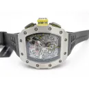 Часы Richard Mille RM 011 Automatic Flyback Chronograph in Titanium on Black Rubber 310206
