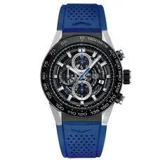 Часы TAG Heuer Carrera Calibre Heuer 01 Automatic Chronograph CAR2A1T.FT6052 210420