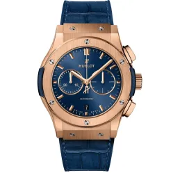 Часы Hublot Classic Fusion Blue Chronograph King Gold 42mm 541.OX.7180.LR 030247