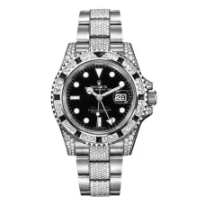 Часы Rolex GMT-Master II White Gold diamonds and black sapphires 116759 SANR 021120