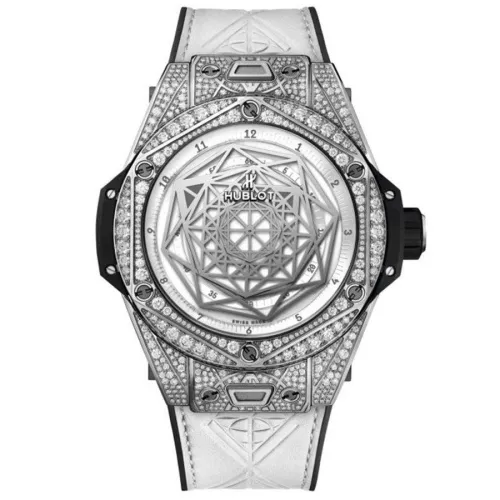Часы Hublot Big Bang Sang Bleu Titanium White Pave 45mm 415.NX.2027.VR.1704.MXM18 030508