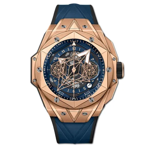 Часы Hublot Big Bang Sang Bleu Unico II King Gold Blue 418.OX.5108.RX.MXM20 030516