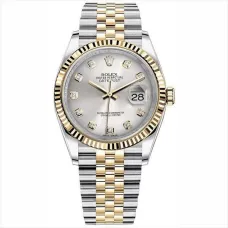 Часы Rolex Datejust 36 Steel and Gold Yellow Gold Fluted Bezel 116233 020349
