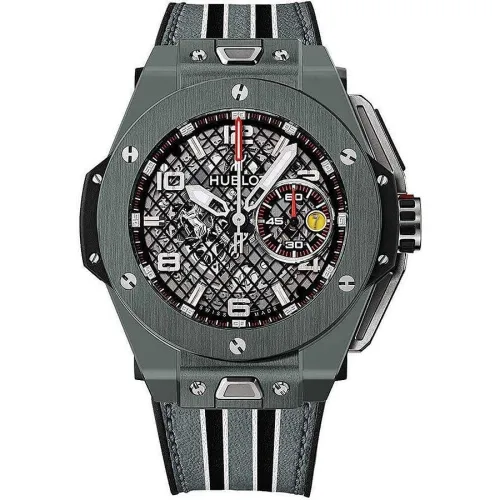 Часы Hublot Big Bang Unico 45 mm Big Bang Ferrari 2015 Grey ceramic 401.FX.1123.VR 030624