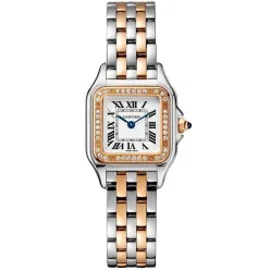 Часы Cartier Panthere de Cartier Small model, pink gold and steel, diamonds W3PN0006 060412