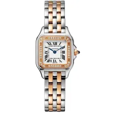 Часы Cartier Panthere de Cartier Small model, pink gold and steel, diamonds W3PN0006 060413