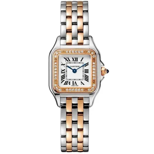 Часы Cartier Panthere de Cartier Small model, pink gold and steel, diamonds W3PN0006 060413