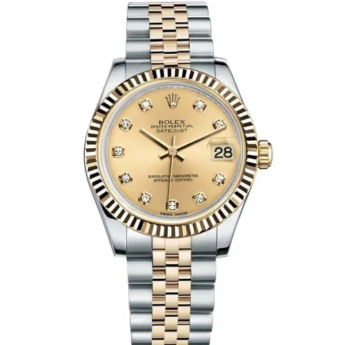 Часы Rolex Datejust 31 Datejust - Steel and Yellow Gold - Fluted Bezel - Jubilee M178273-0002 020218