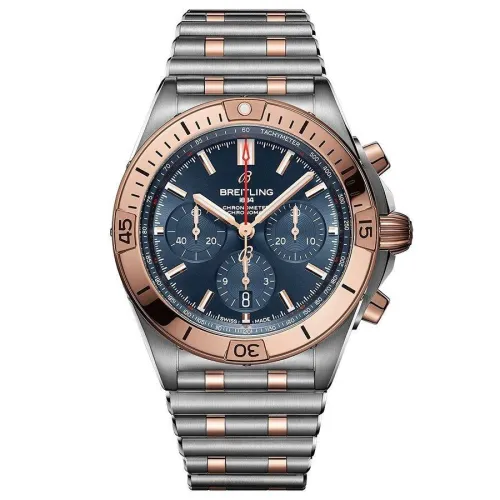 Часы Breitling Chronomat B01 42 Steel & 18k red gold - Blue UB0134101C1U1 270235
