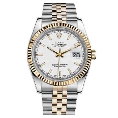 Часы Rolex Datejust 36 white index dial Jubilee 116233 020385