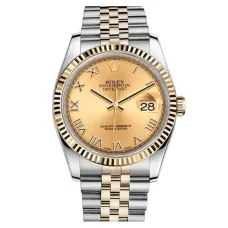 Часы Rolex Datejust 36 Champagne Roman numerals 116233 020387