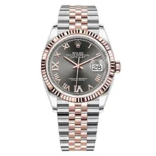 Часы Rolex Datejust 36 Dark rhodium set with diamonds 126231 020308