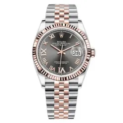 Часы Rolex Datejust 36 Dark rhodium set with diamonds 126231 020308