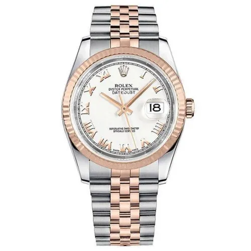 Часы Rolex Datejust 36 white Roman dial Jubilee 116231 020378
