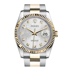 Часы Rolex Datejust Lady Steel Yellow Gold 36mm 116233-Silver-Jubilee-Diamond-Oyster 23168 21223