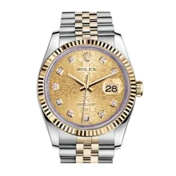Часы Rolex Datejust Lady Steel Yellow Gold 36mm 116233-Champagne-Jubilee-Diamond-Jubilee 27710 21272