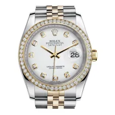 Часы Rolex Datejust Lady Steel Yellow Gold 36mm 116243-White-Dial-Diamond-Jubilee 21651 21283