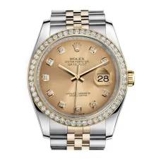 Часы Rolex Datejust Lady Steel Yellow Gold 36mm 116243-Champagne-Dial-Diamond-Jubilee 21656 21289